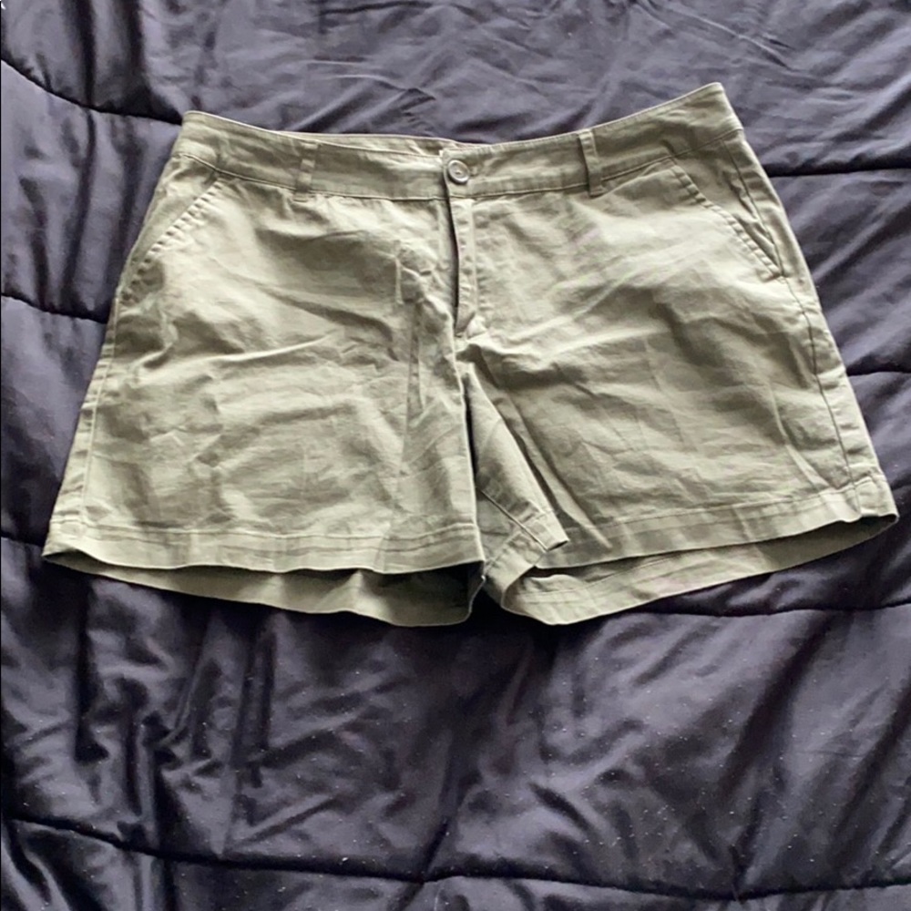Olive green shorts